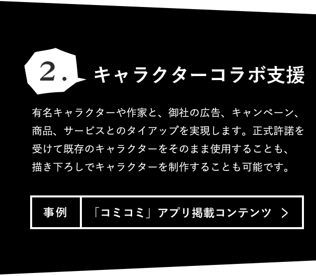 キャラクターコラボ支援